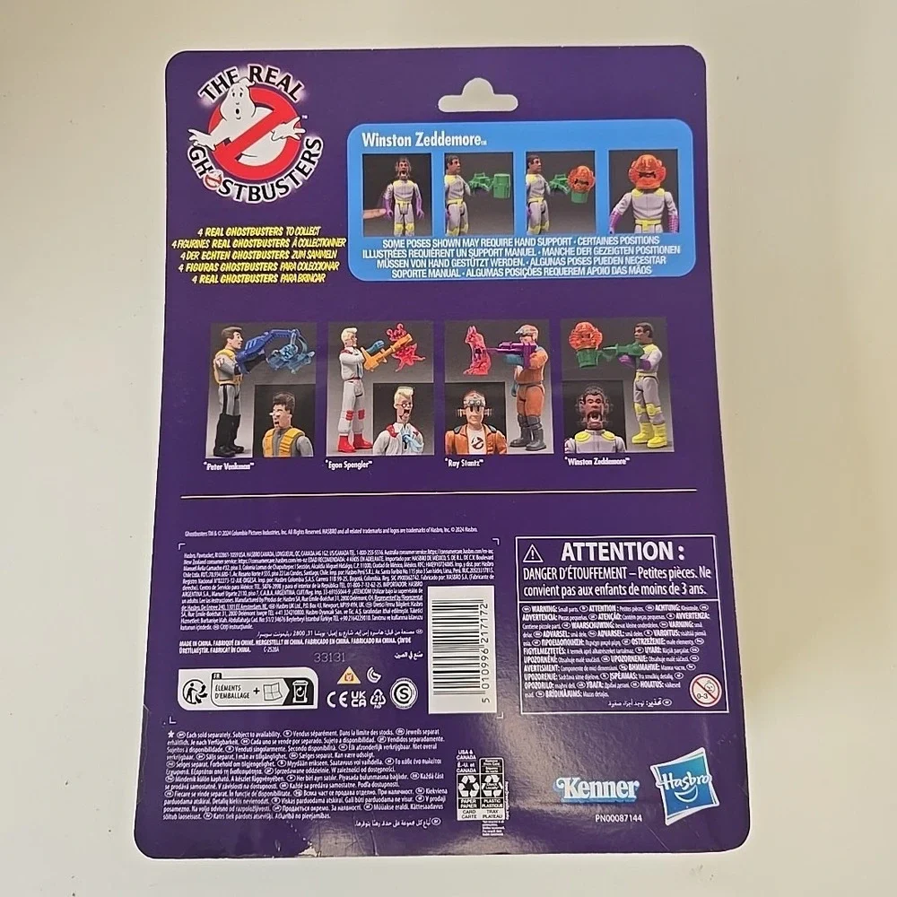 NEW Hasbro‎ F9892 Ghostbusters Fright Features WINSTON ZEDDEMORE 5-In Figure Toy